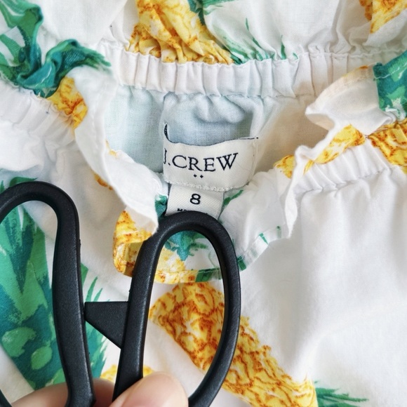 J. CREW FACTORY Pineapple Print Summer Midi Dress 8 - Picture 5 of 5